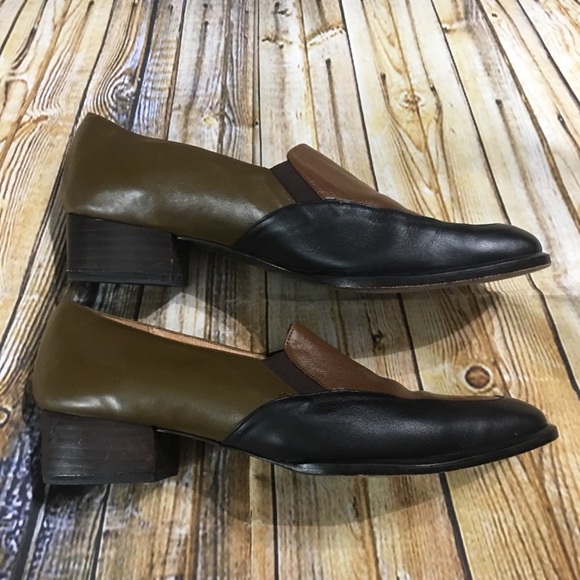 Chiarini Buenos Aires Leather Block Heels - Picture 3 of 6